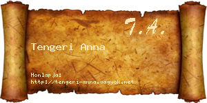 Tengeri Anna névjegykártya