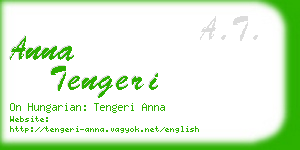 anna tengeri business card